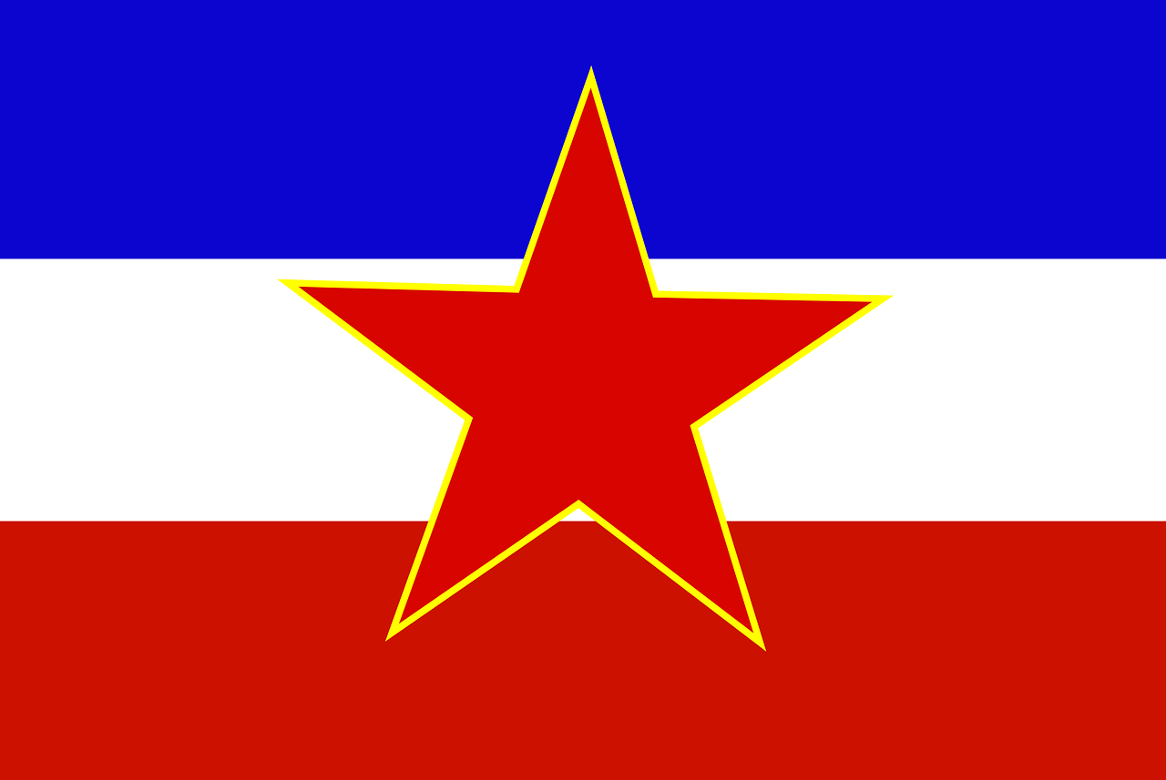 Flagge von Jugoslwaienyugoslavia 26860 1280