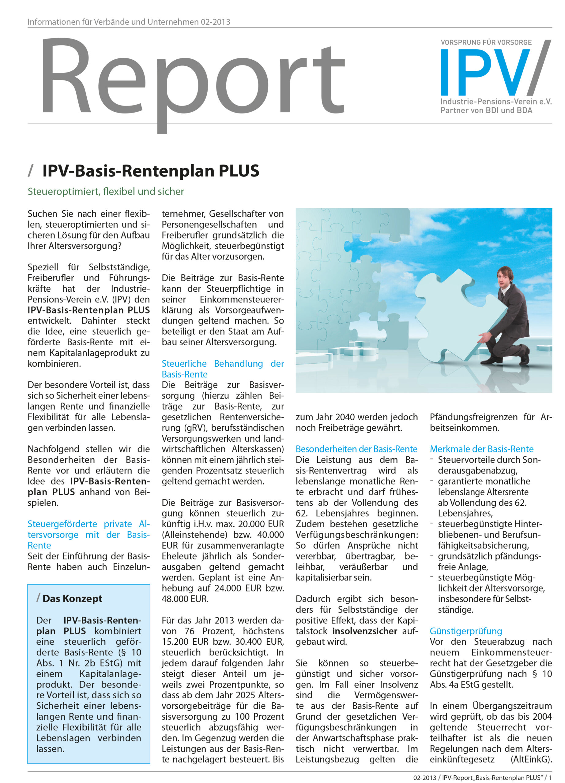 IPV Report Basis Rentenplan PLUS 1 scaled